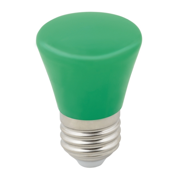    LED-D45-1W/GREEN/E27/FR/ BELL