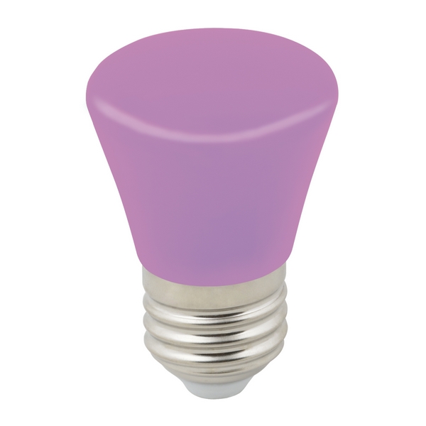    LED-D45-1W/PURPLE/E27/FR/ BELL