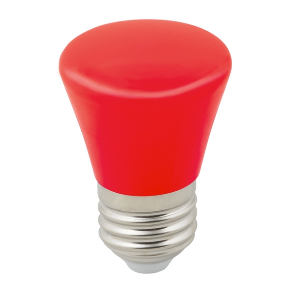    LED-D45-1W/RED/E27/FR/ BELL