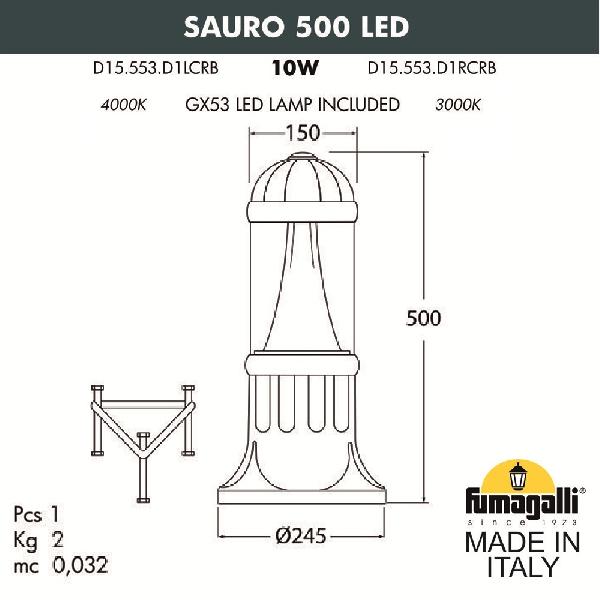   Sauro D15.553.000.VXD1L.CRB