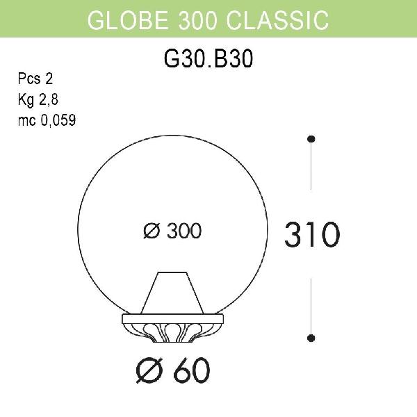    Globe 300 G30.B30.000.VXE27