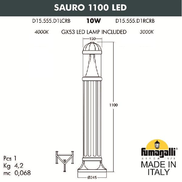   Sauro D15.555.000.VXD1L.CRB